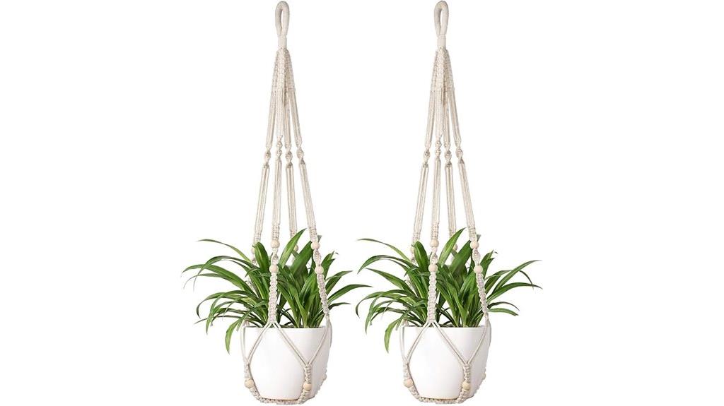 macrame plant hanger set
