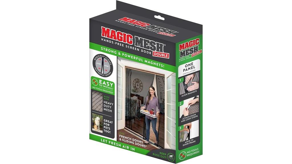magnetic mesh door screen