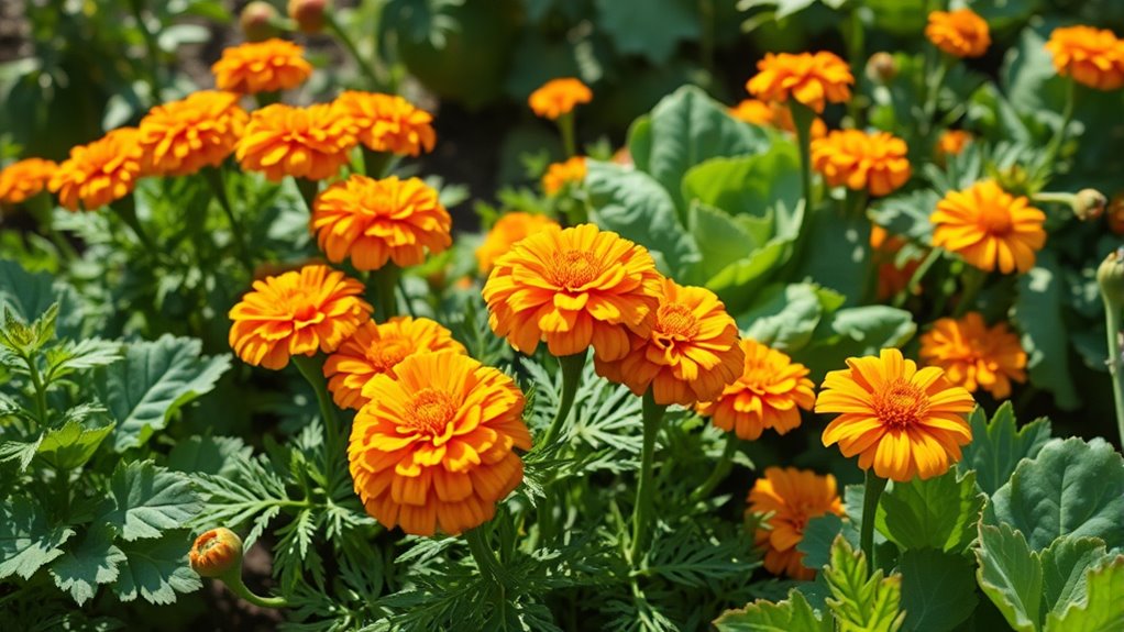 marigolds repel pests naturally