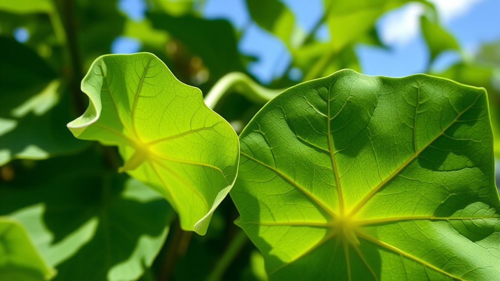 morning leaves droop