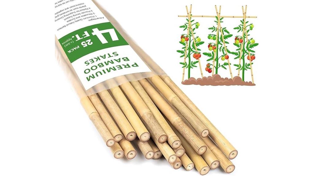 natural bamboo garden stakes