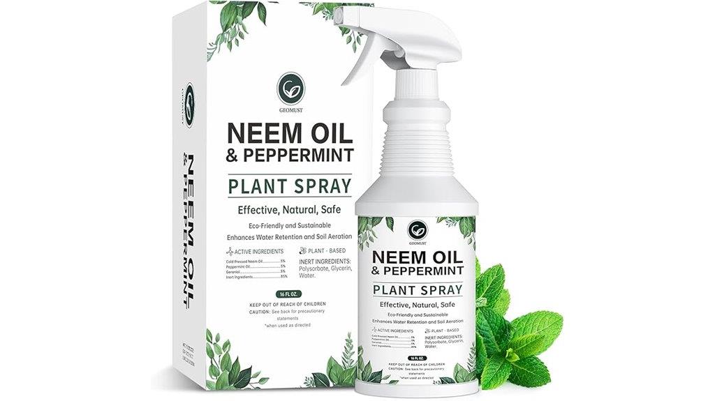 neem oil peppermint spray