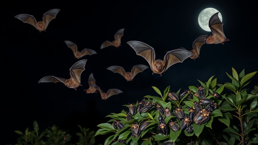nighttime pest control by bats