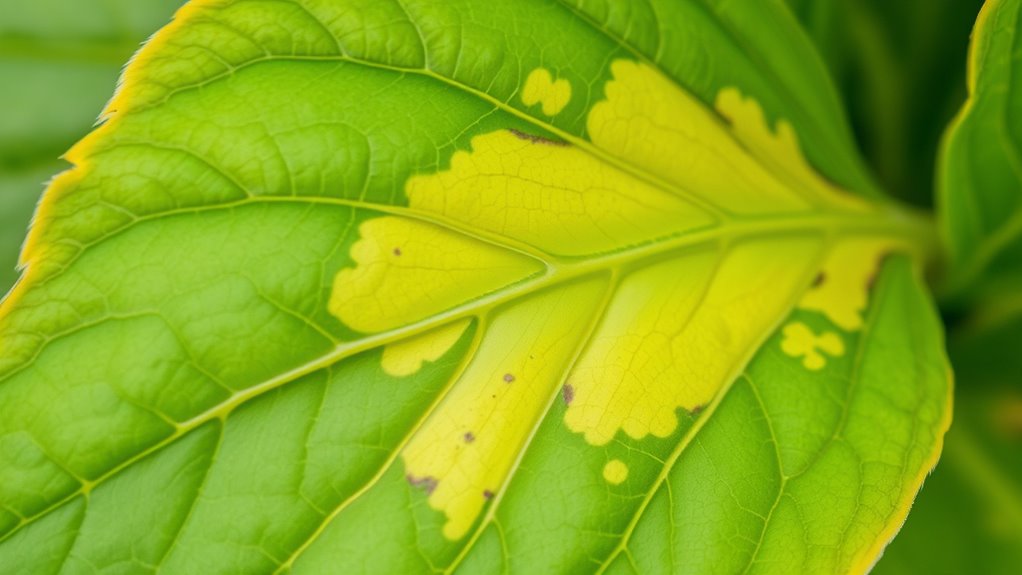 observe leaf color changes