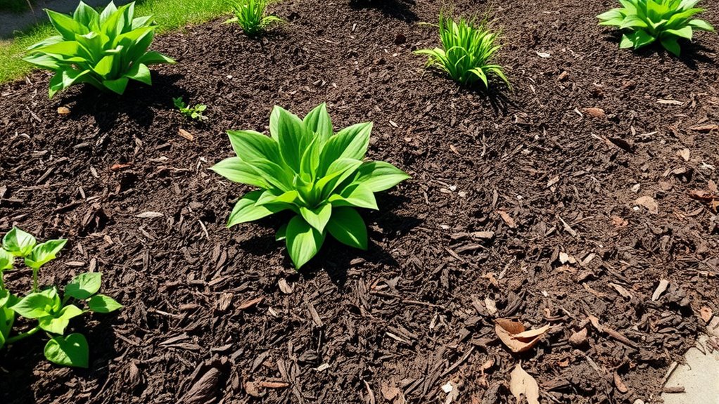 optimal mulch depth coverage