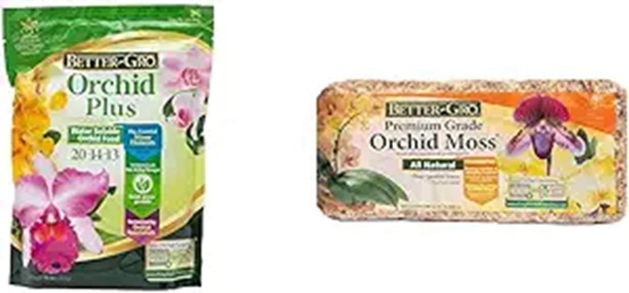 orchid fertilizer and moss