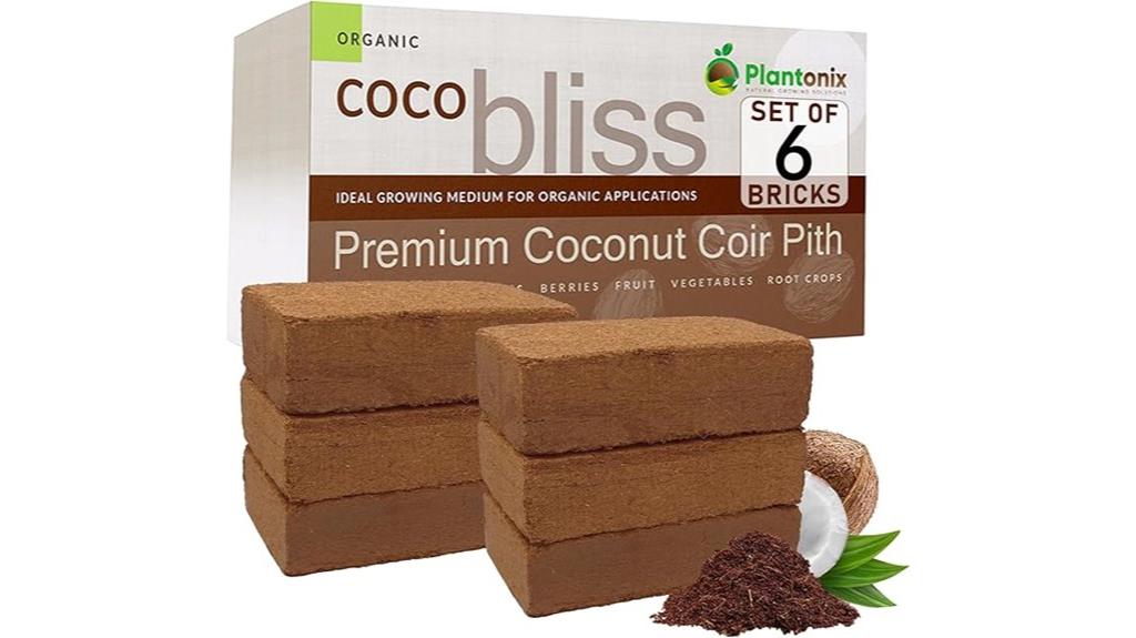 organic coconut coir bricks