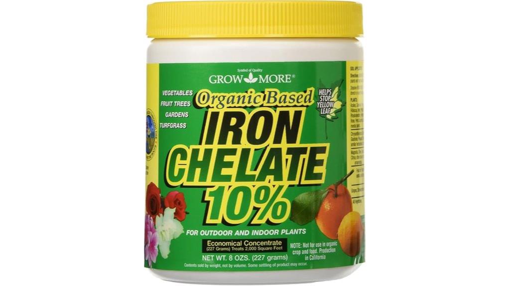 organic iron fertilizer concentrate