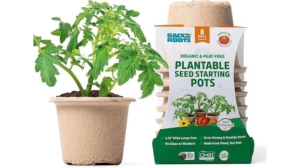 organic plant starter pots