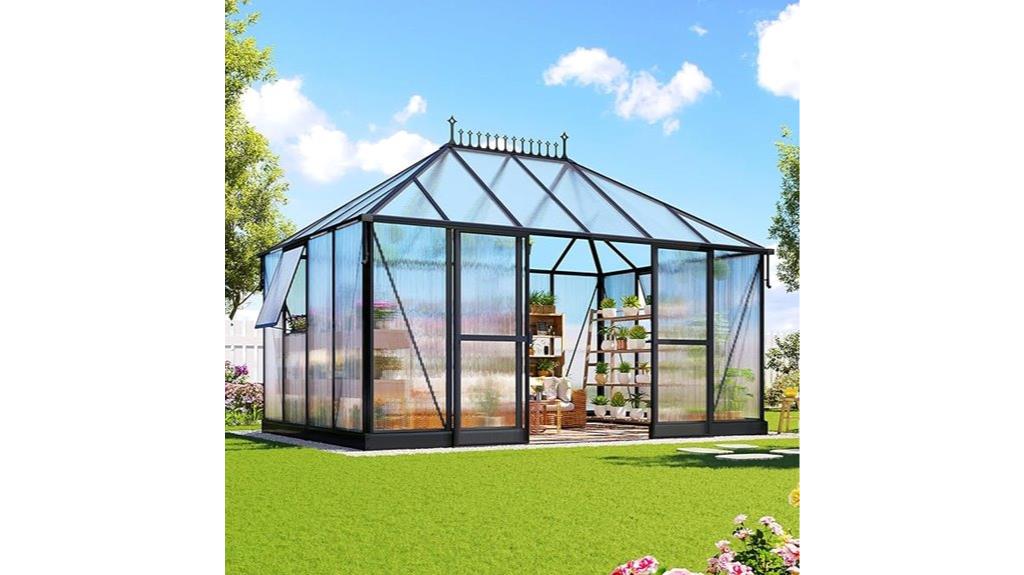 outdoor polycarbonate greenhouse