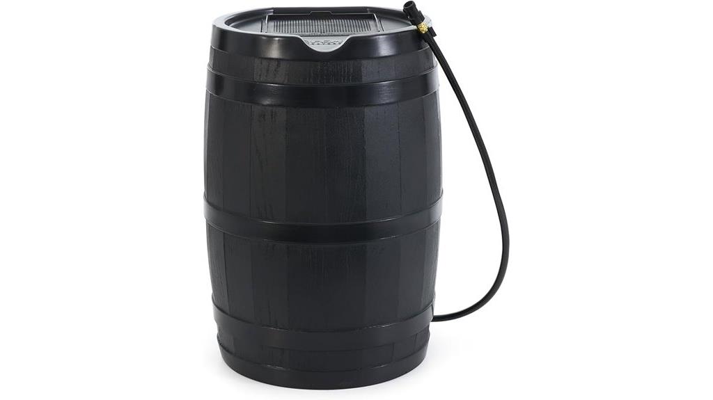 outdoor rainwater collector barrel