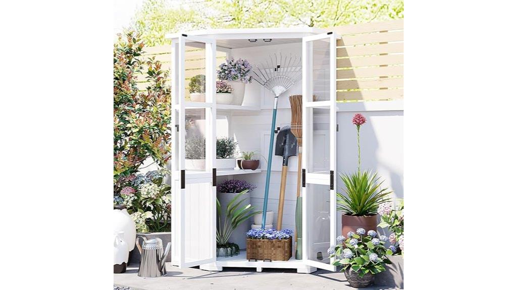 outdoor wooden greenhouse
