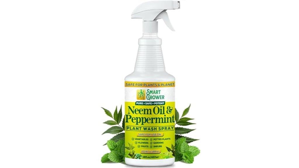 peppermint infused neem plant spray