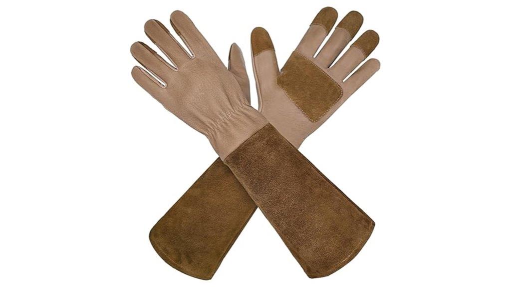 pigskin leather gardening gloves