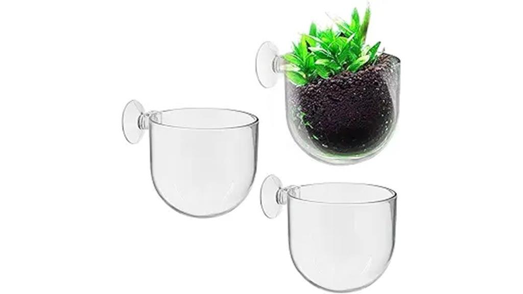 plastic aquarium plant pots