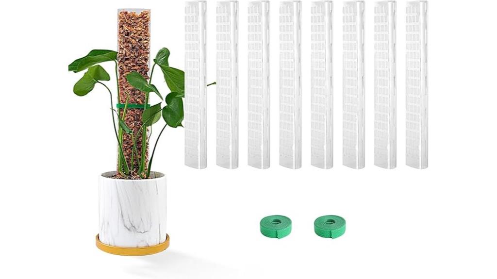 plastic moss poles 15 inch