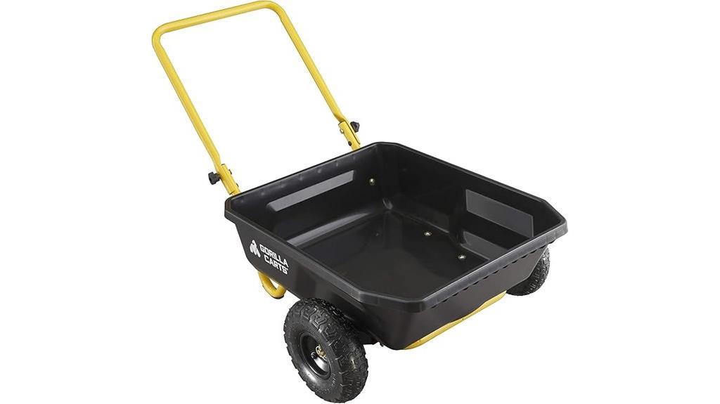 poly dump cart with handle