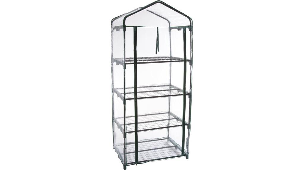 portable four tier greenhouse