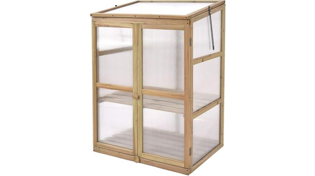 portable wooden greenhouse