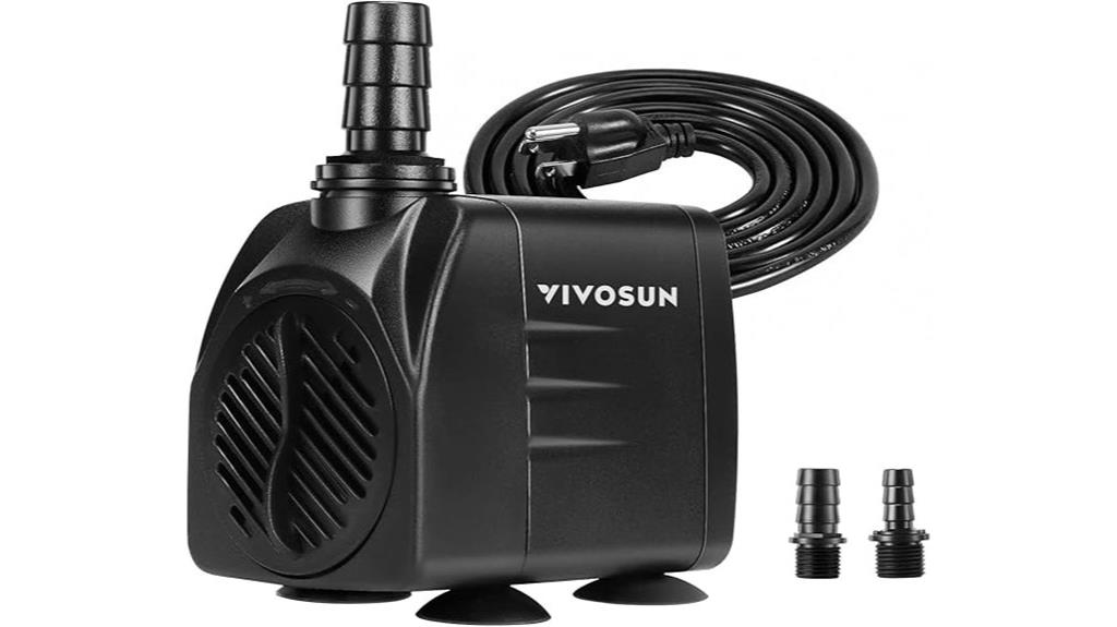 powerful 480gph submersible pump