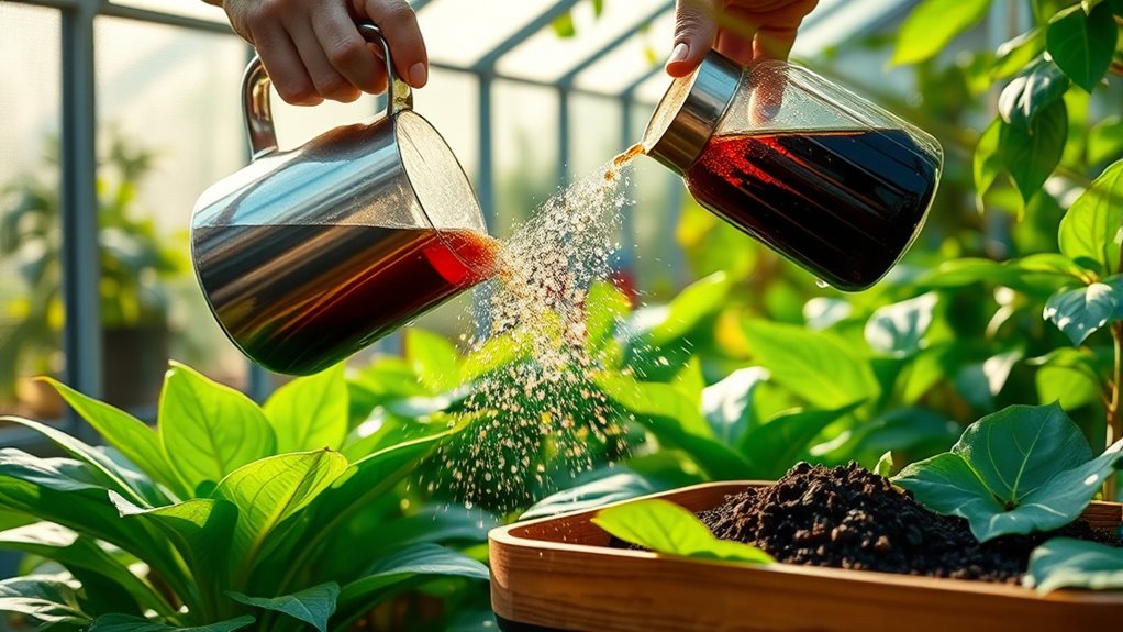 prepare and spray compost tea