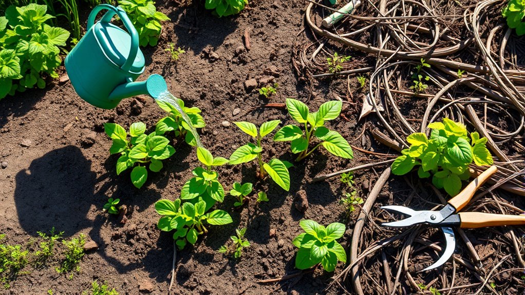 proper watering and soil prep