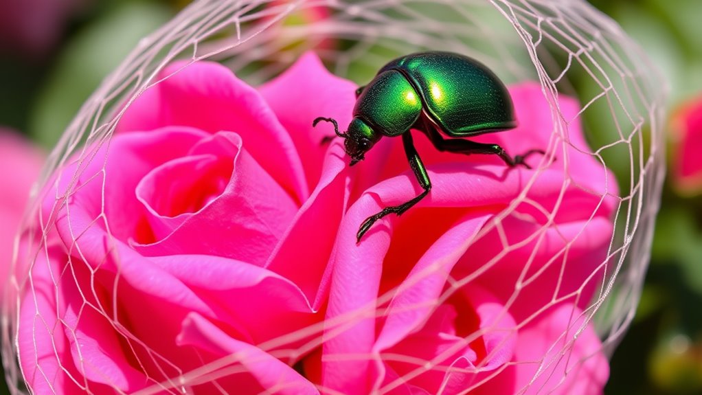 protect roses from beetles