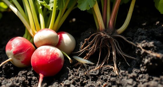 radishes with root maggots