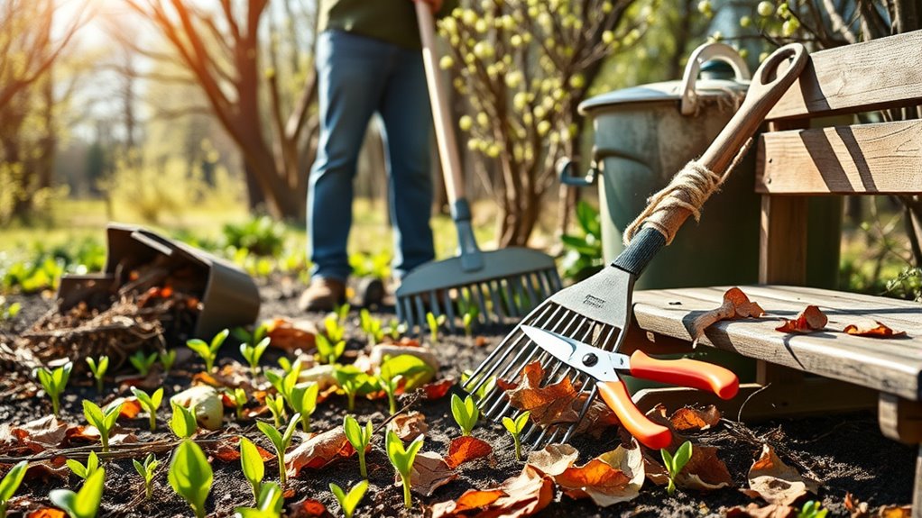 remove debris and diseased plants