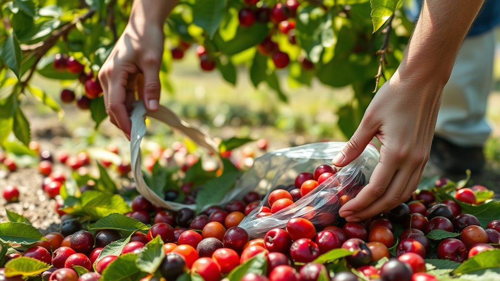 remove fallen infected fruit