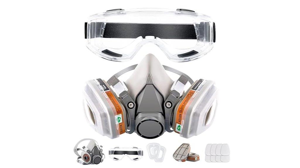 reusable gas mask with filters