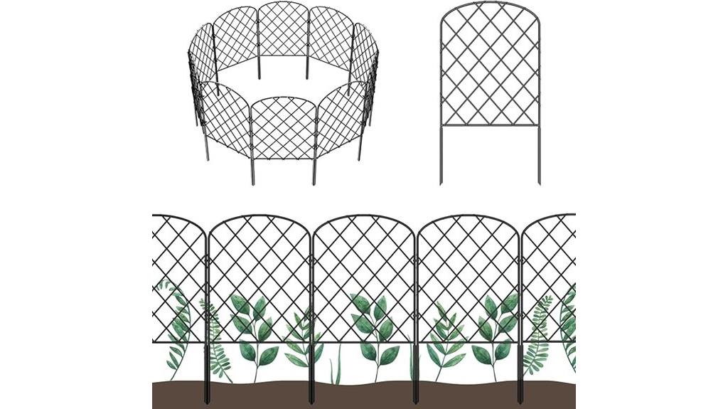 rustproof metal garden fencing