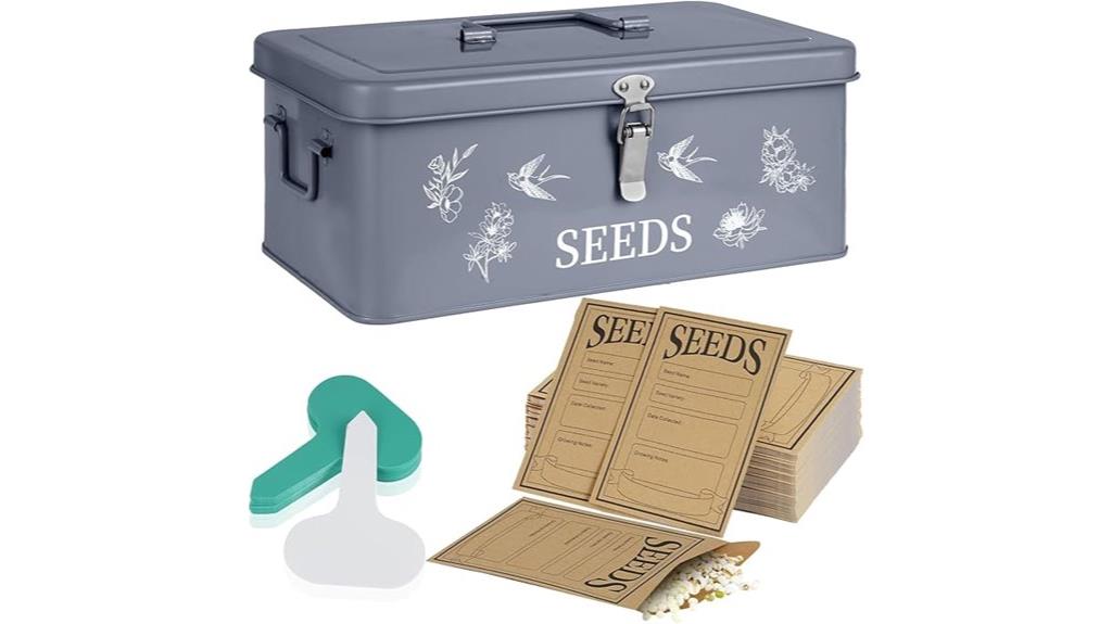 seed organizer with labels