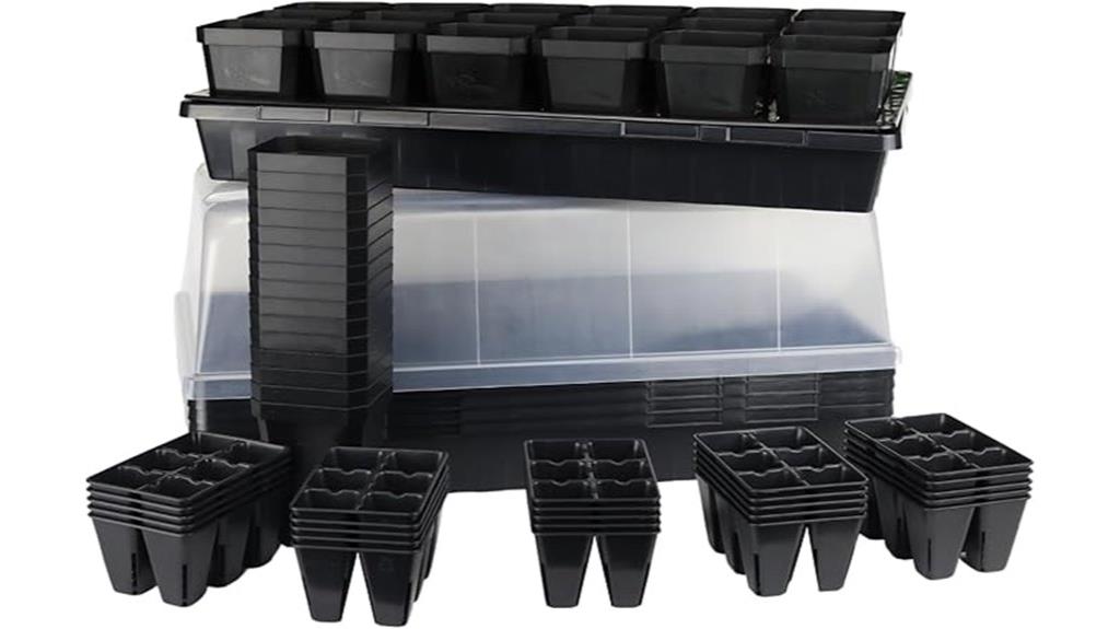 seed starting kit with domes