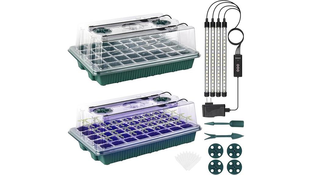 seedling tray with grow light