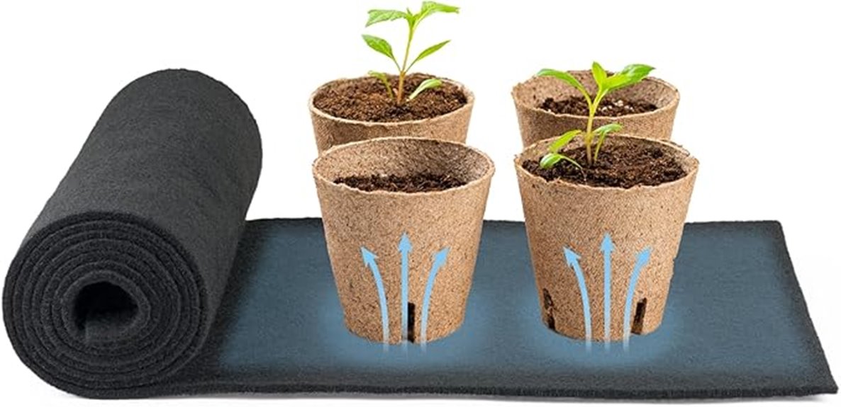 self watering plant capillary mat
