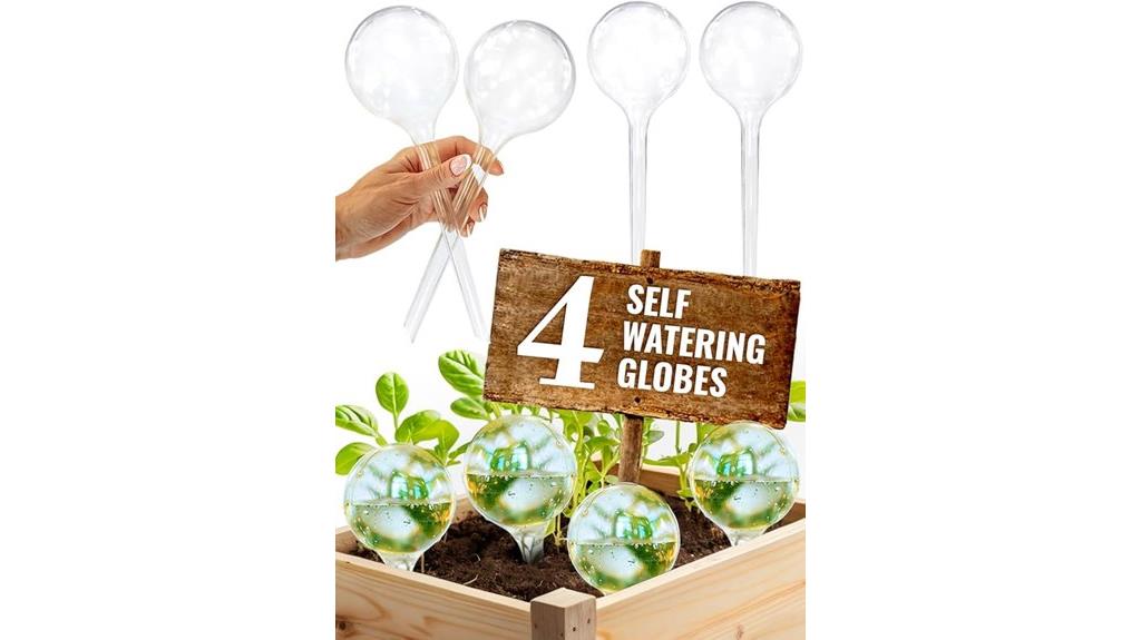 set of 4 watering globes