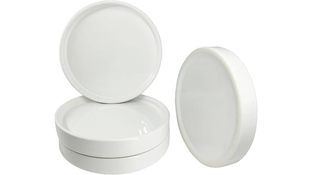 set of four plant saucers