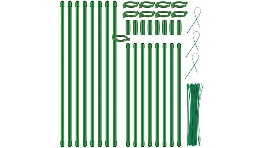 set of sixteen adjustable stakes
