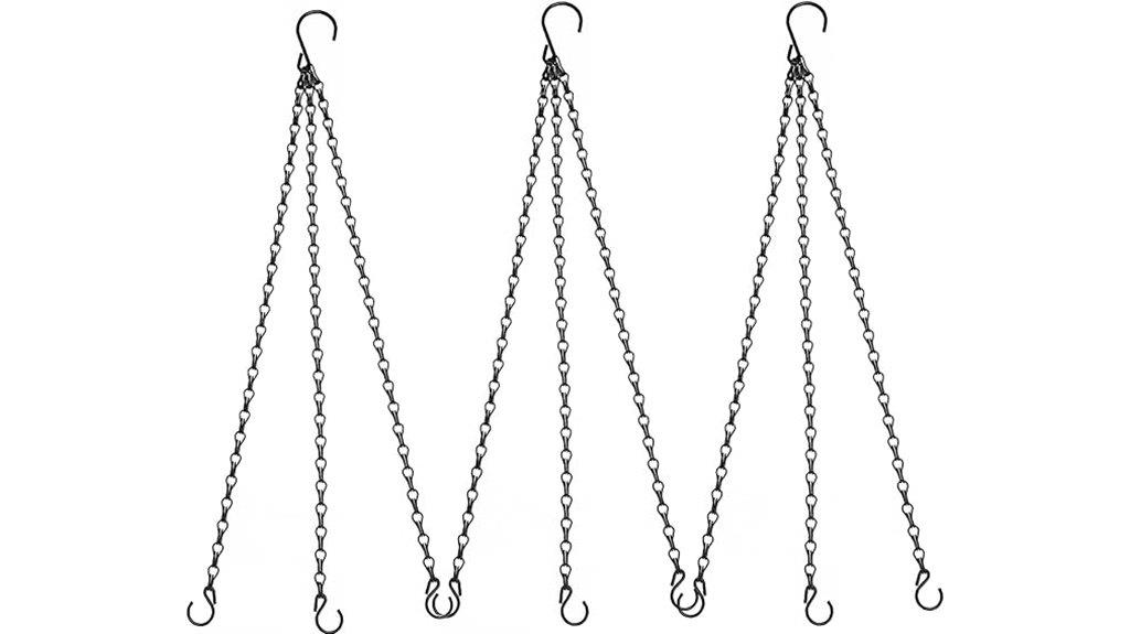 set of three 23 inch chains