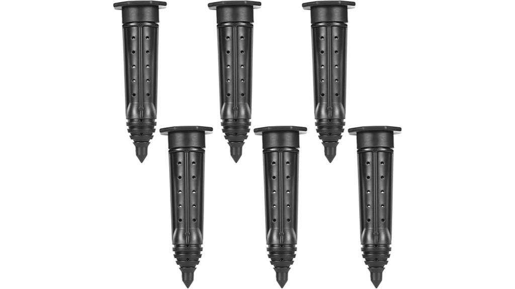 six pack 8 inch stakes