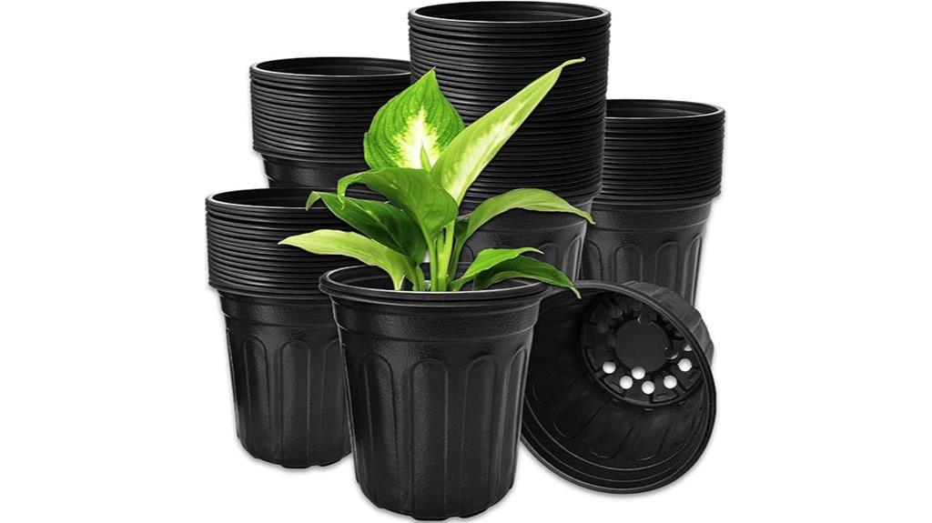 sixty 1 gallon nursery pots