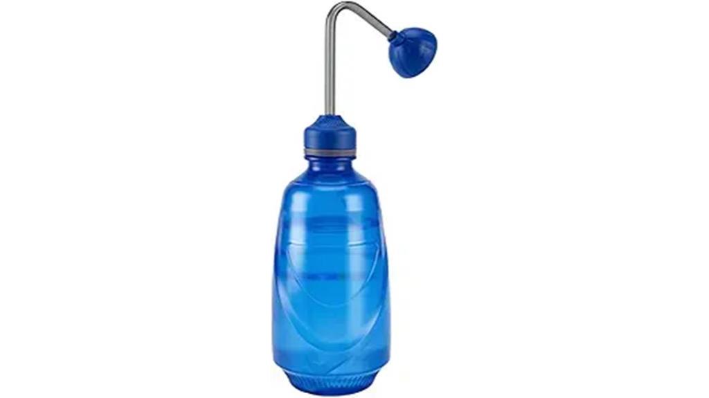 small blue seedling watering can