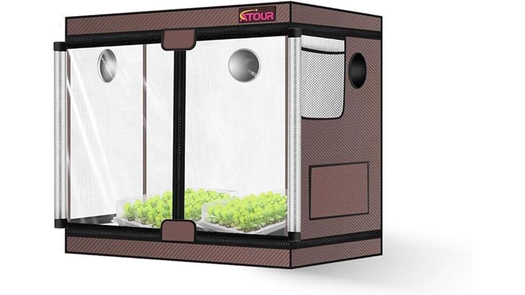 small grow tent features