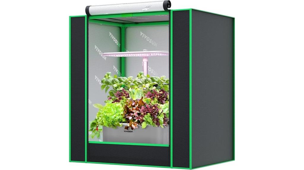small indoor hydroponic tent