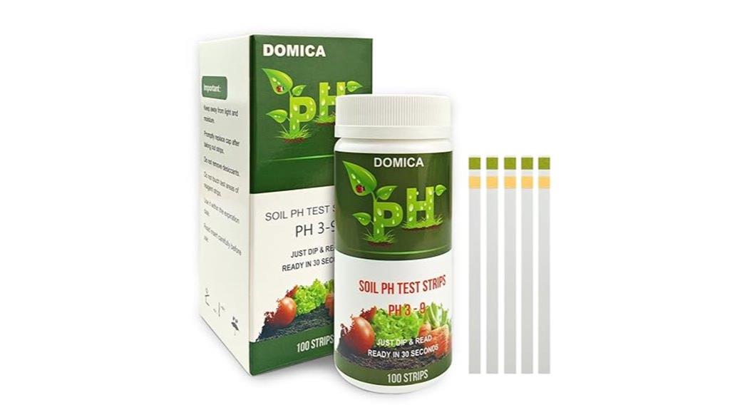 soil ph testing strips