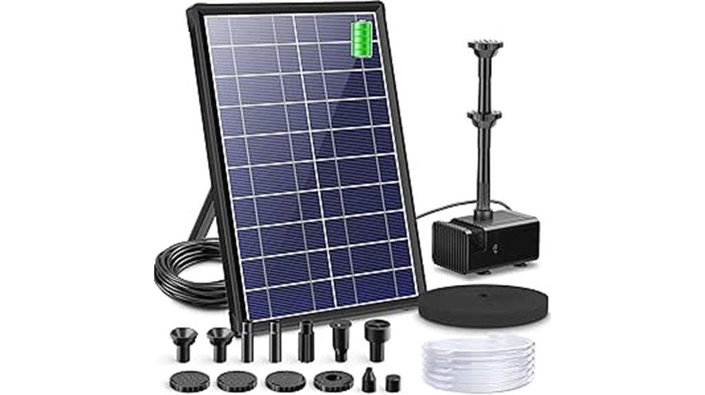 solar fountain pump with battery