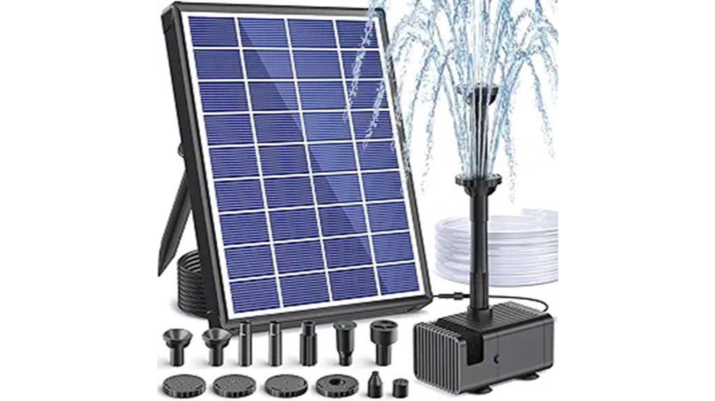 solar powered bird bath pump