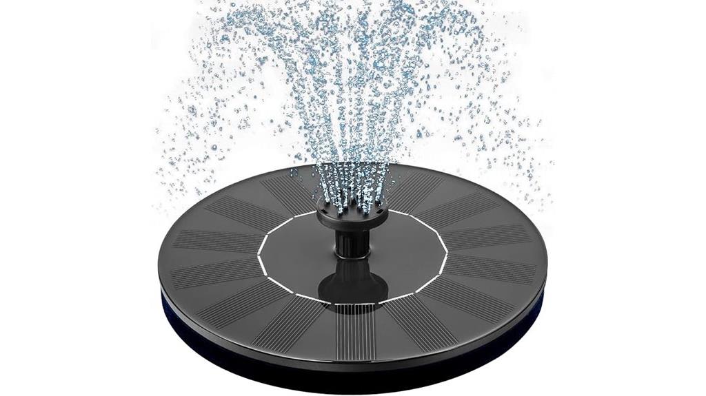 solar powered bird bath pump