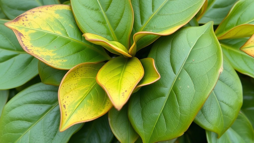 spotting leaf curl symptoms